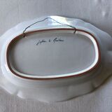 Moustiers oval dish