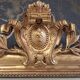 Louis Philippe mirror with pediment 148 x 95