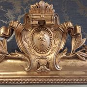 Louis Philippe mirror with pediment 148 x 95