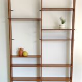 Mid-century vintage library wall shelf