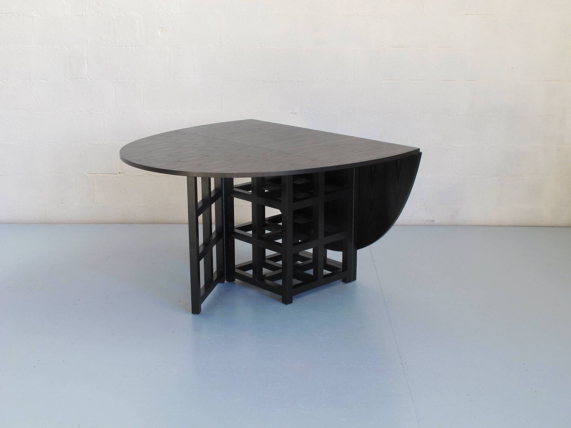 Black-stained ash table by Charles R. Mackintosh, Cassina Italy