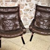 Pair of scandinavian armchairs by Ingmar Relling 60/70