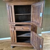 Bonnetière called standing man in solid oak with diamond points, Louis XIII style