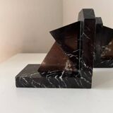 Pair of Art Deco marble bookends