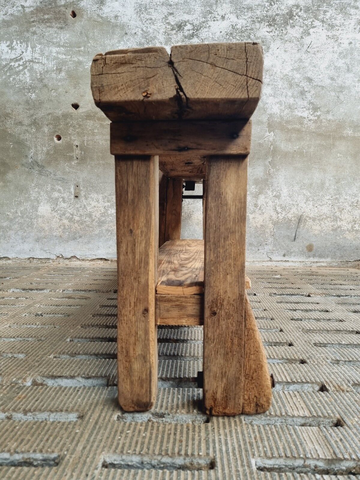 Workbench oak side table 19th century