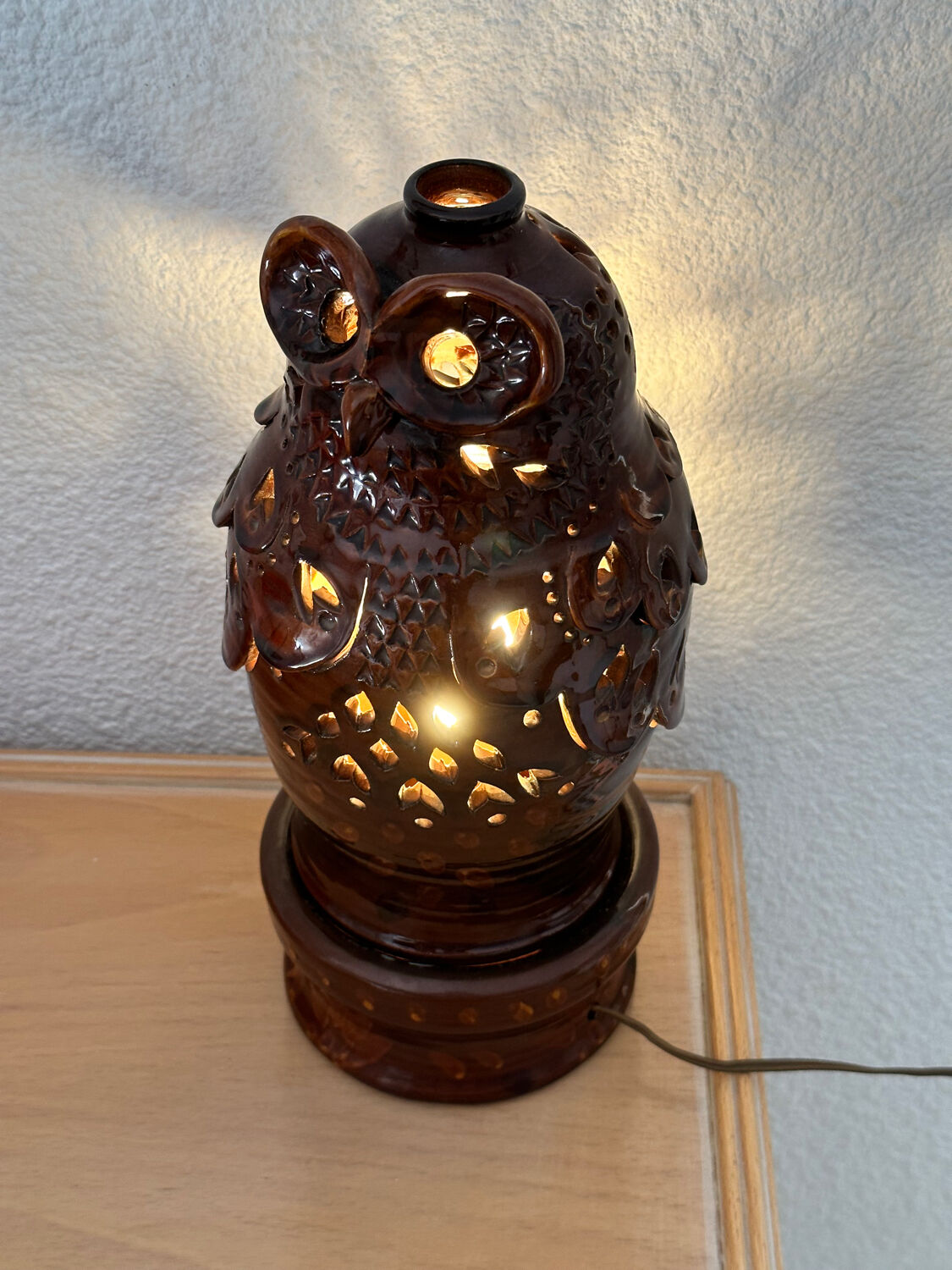 Lamp zoomorphic in ceramic from 1970
