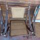 Set of 4 folding chairs old colonial style