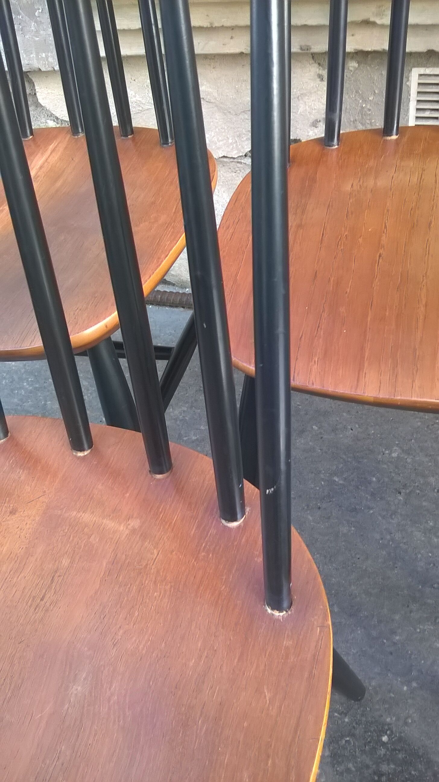 Set de 5  chaises scandinave Fanett d'Ilamri Tapiovaara