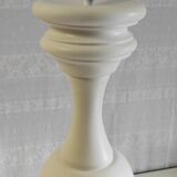 Pied de lampe XXL en bois tourné années 60/70