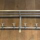 Large Aluminium Wall Coat Rack with Ten Hooks and Luggage Rack
