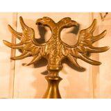Brass applique with birds