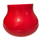 Red plastic vase height