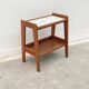 Side table in wood and ceramic, France 1950