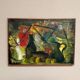 Original Swedish oil on canvas “Still Life” by Pierre Mas, vintage & framed 67x47cm