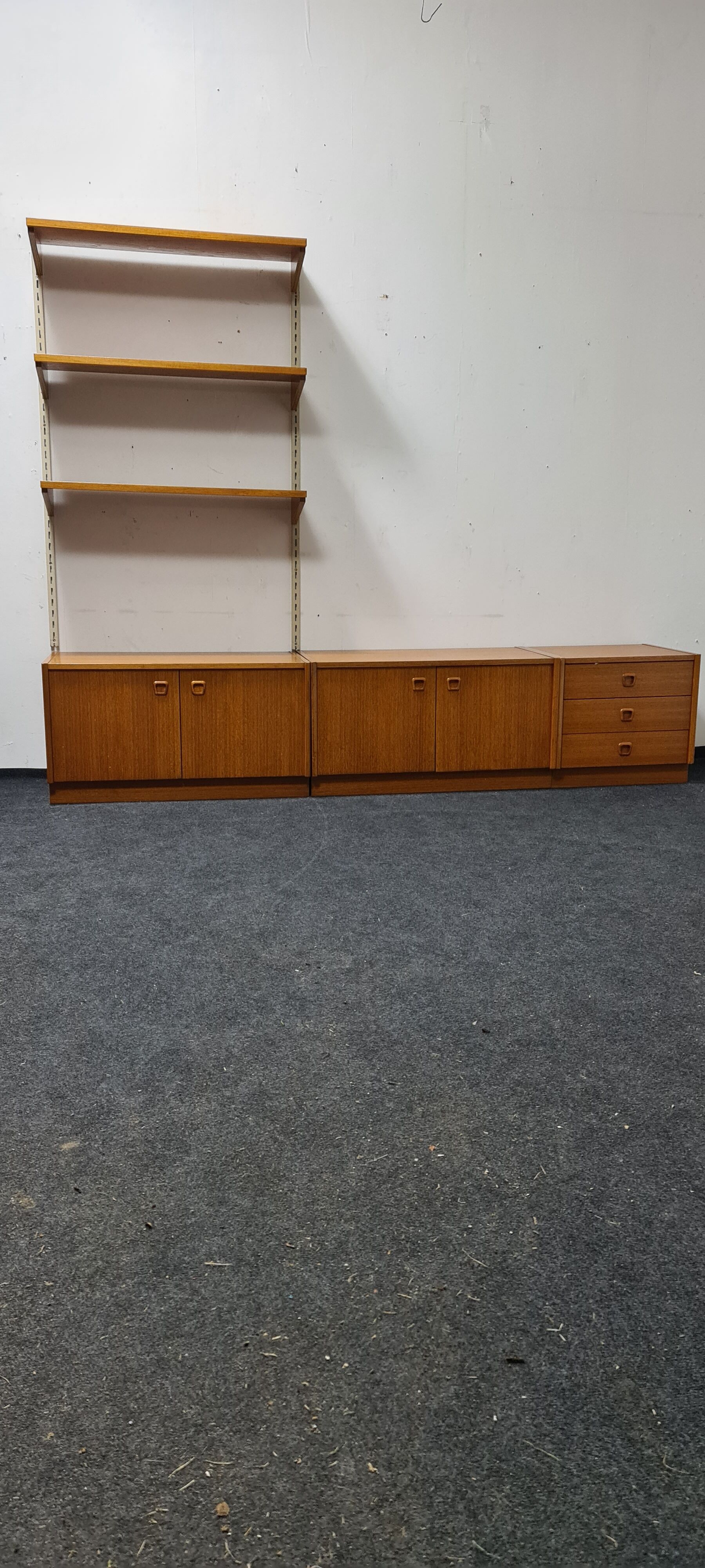 Vintage sideboard and shelving system