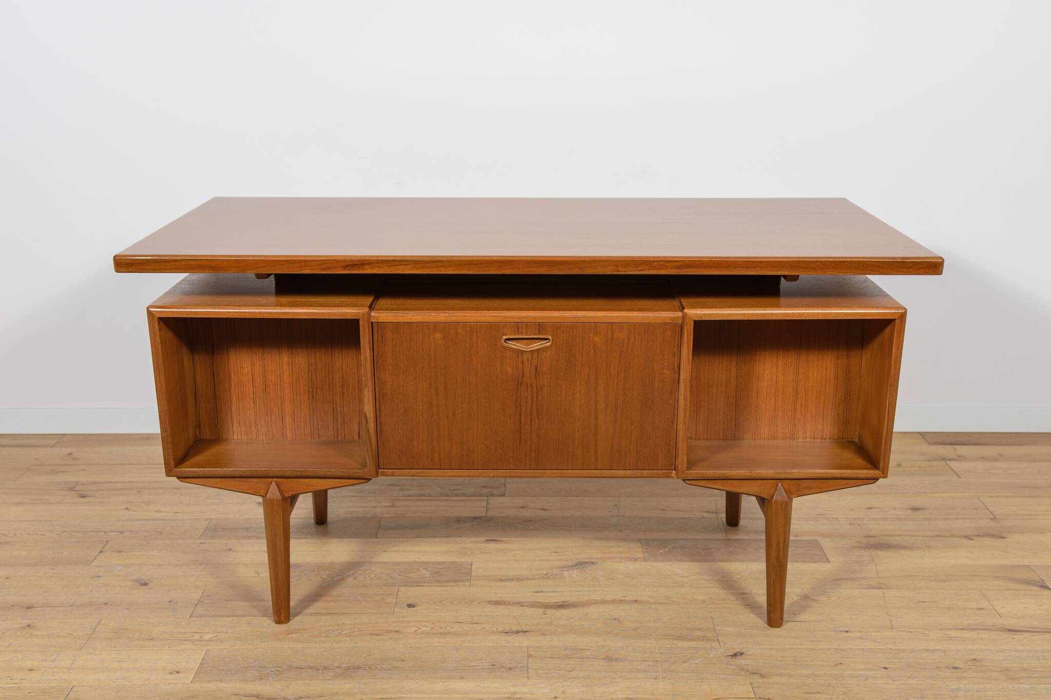 Mid-Century Freestanding Teak Desk, Denmark, 1960s