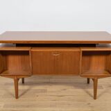 Mid-Century Freestanding Teak Desk, Denmark, 1960s