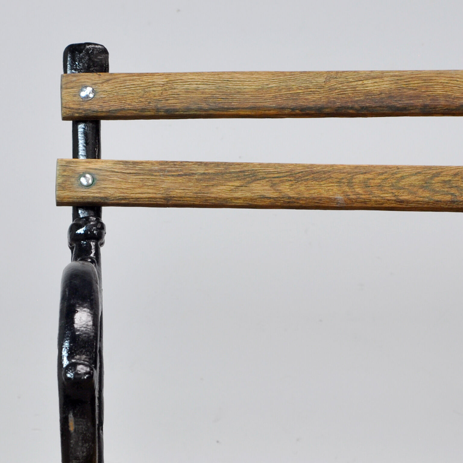 Cast iron and pine garden bench, 1930's