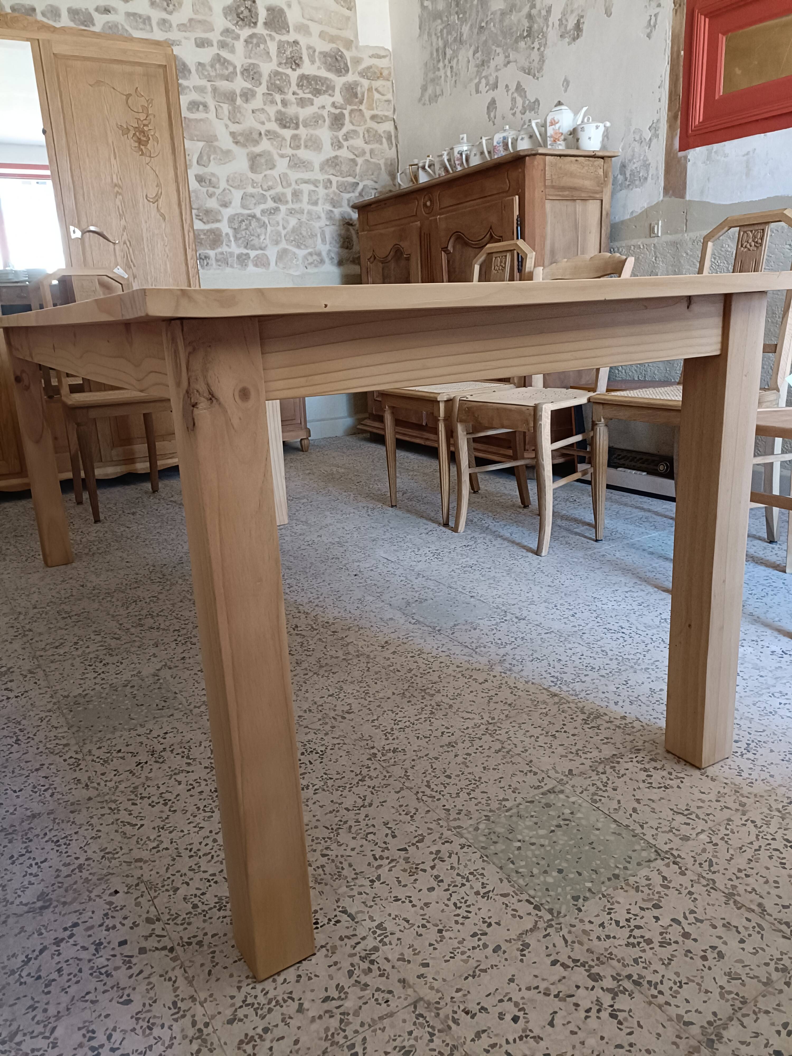 Renovated rectangular dining table