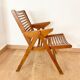 Fauteuil vintage pliant Rex Niko Kralj style scandinave