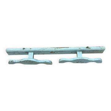 old wooden coat rack