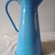 Old broc in blue enamelled sheet metal