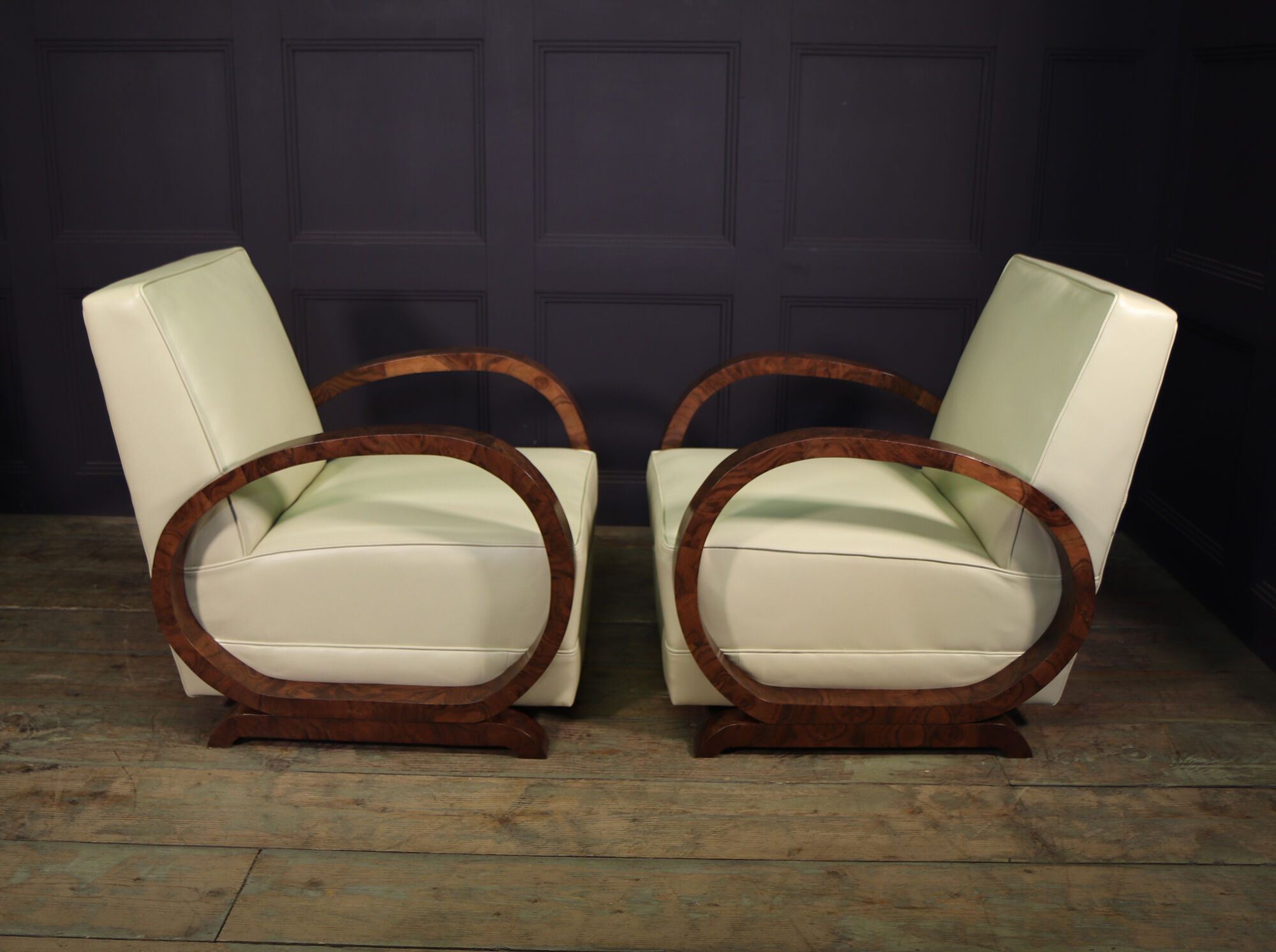 Pair of Art Deco armchairs