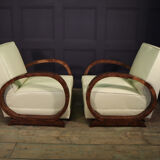 Pair of Art Deco armchairs