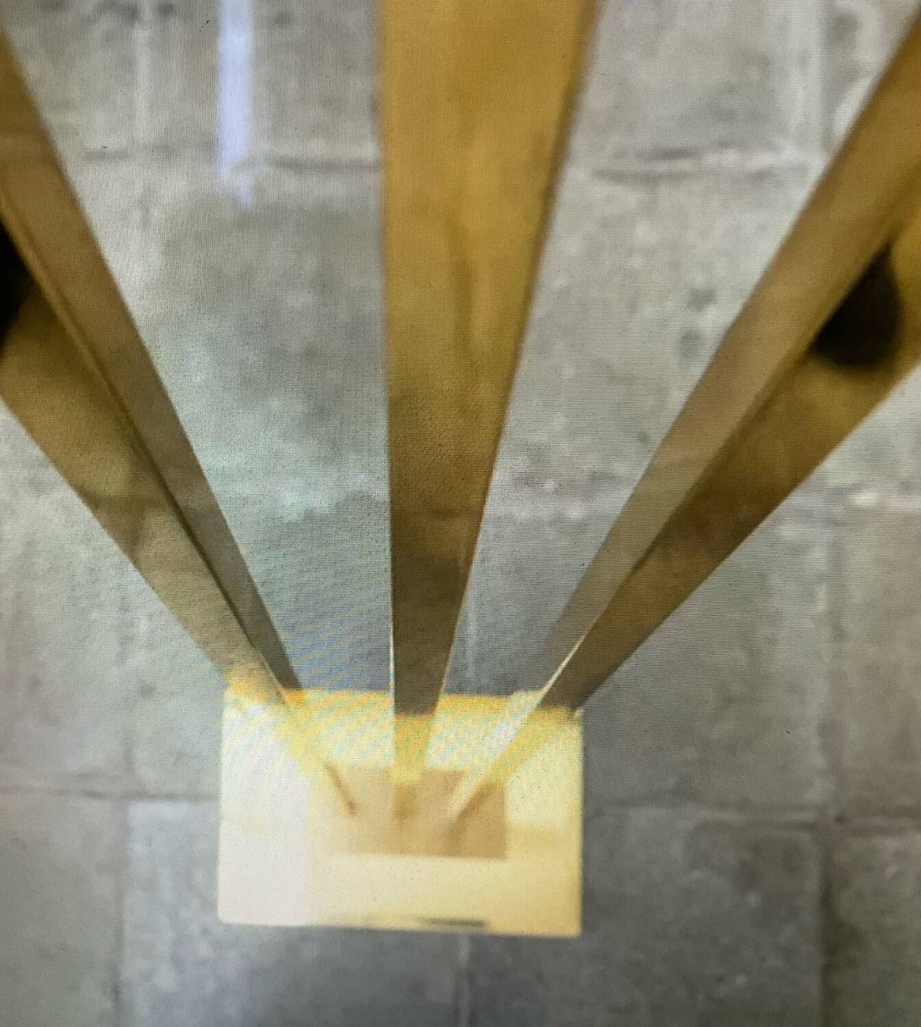 Deknudt House Hollywood Regency floor lamp in gold brass