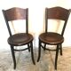 Paire de chaises bistrot vintage  Fischel 1900
