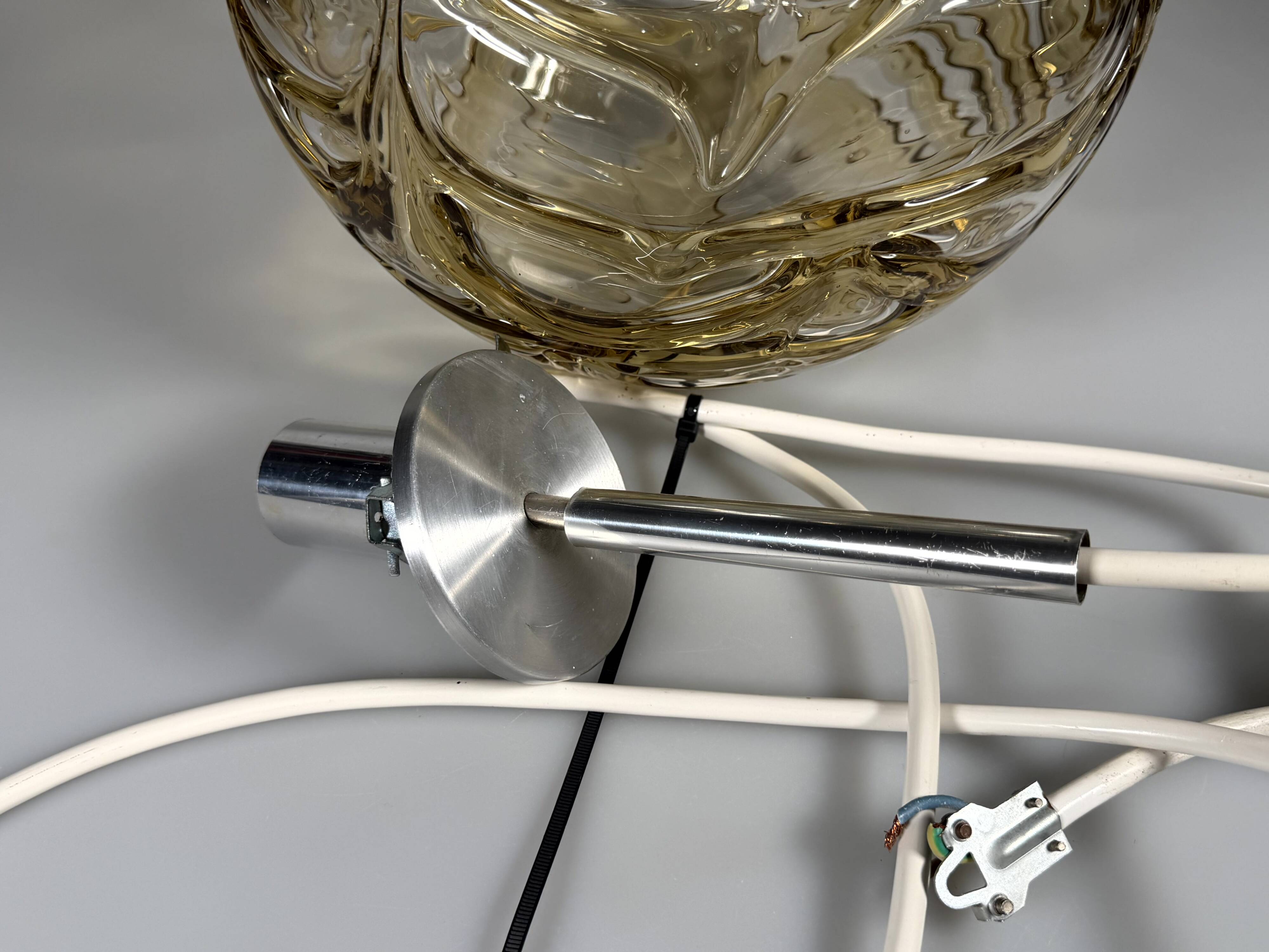 1960s 1970s Globe Hanging Lamp Pendant Lamp by Doria Leuchten Germany