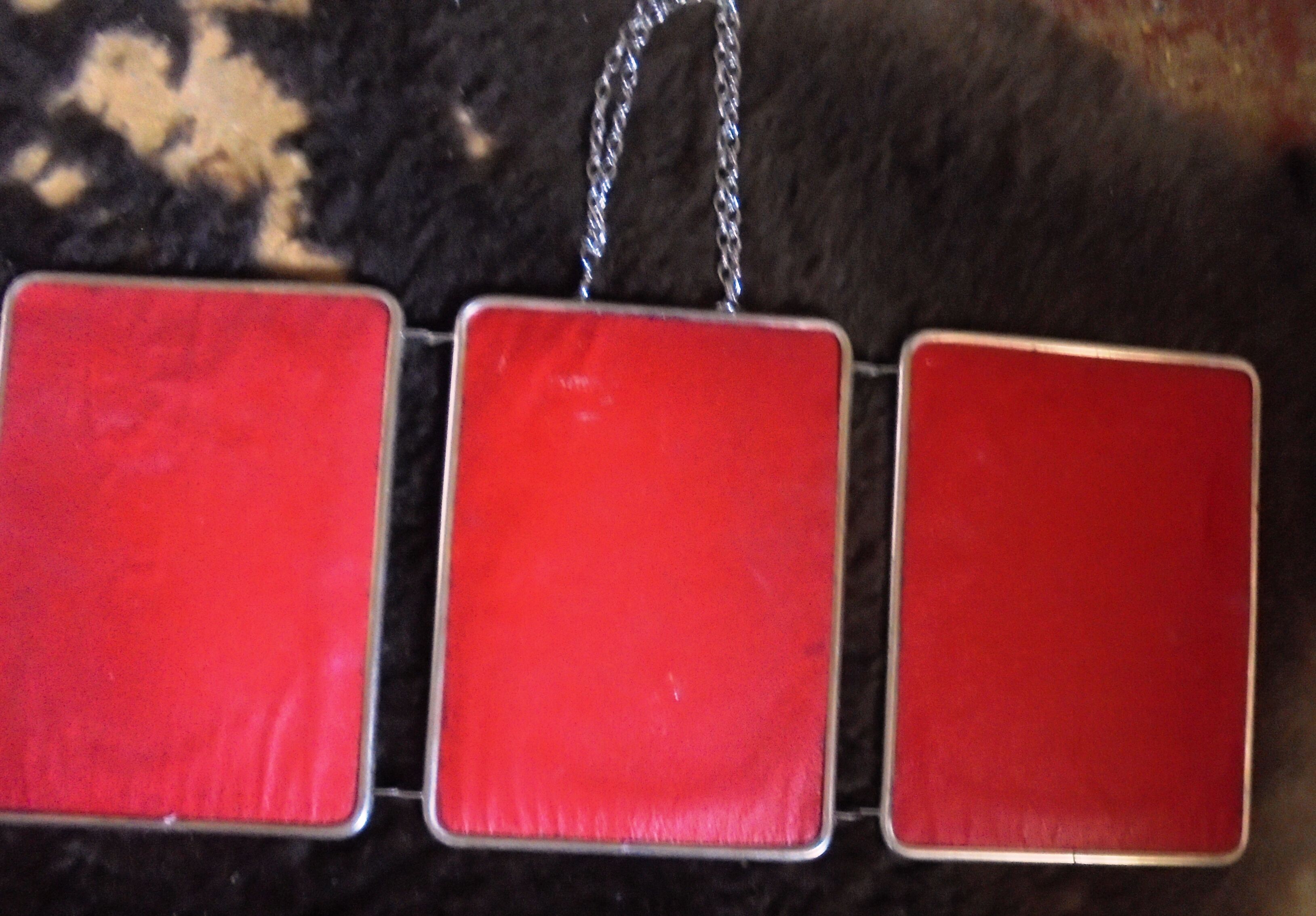 Triptych barber mirror