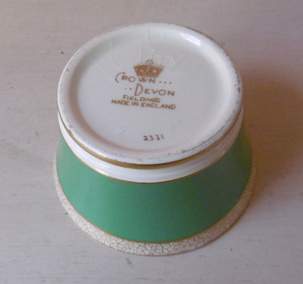 English porcelain sugar bowl - crown devon