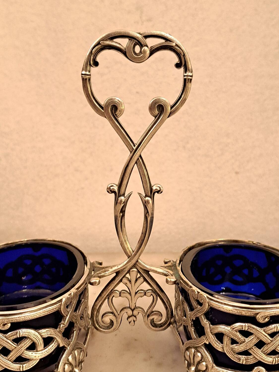 Saleron double Christofle en métal argenté