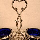 Saleron double Christofle en métal argenté