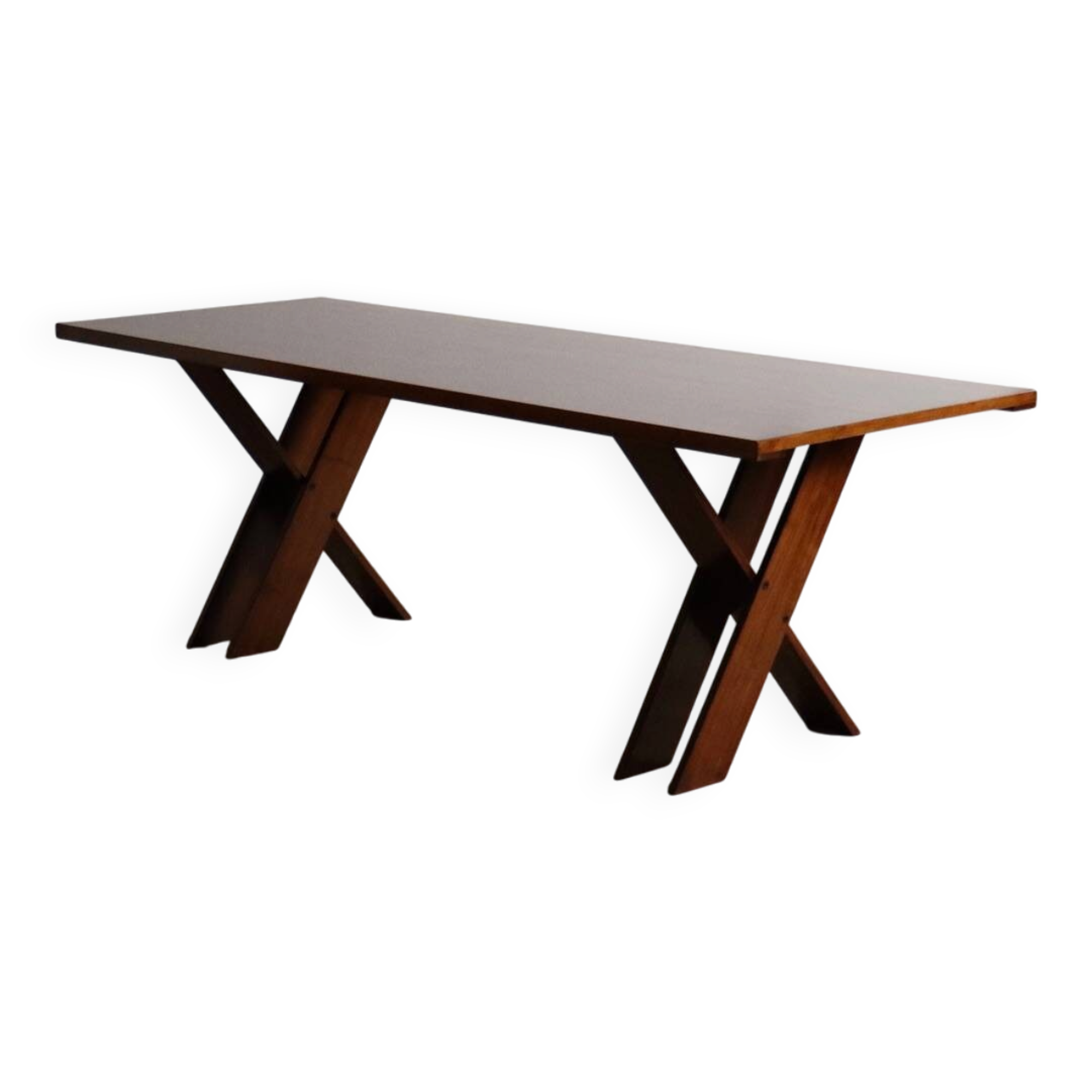 TL58 dining table in walnut by Marco Zanuso for Poggi, Italy 1960s