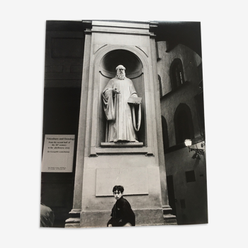 Photo originale années 2000. italie enfant florence statue