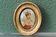 Portrait miniature, style premier Empire, signé H. Roux