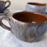 6 stoneware cups