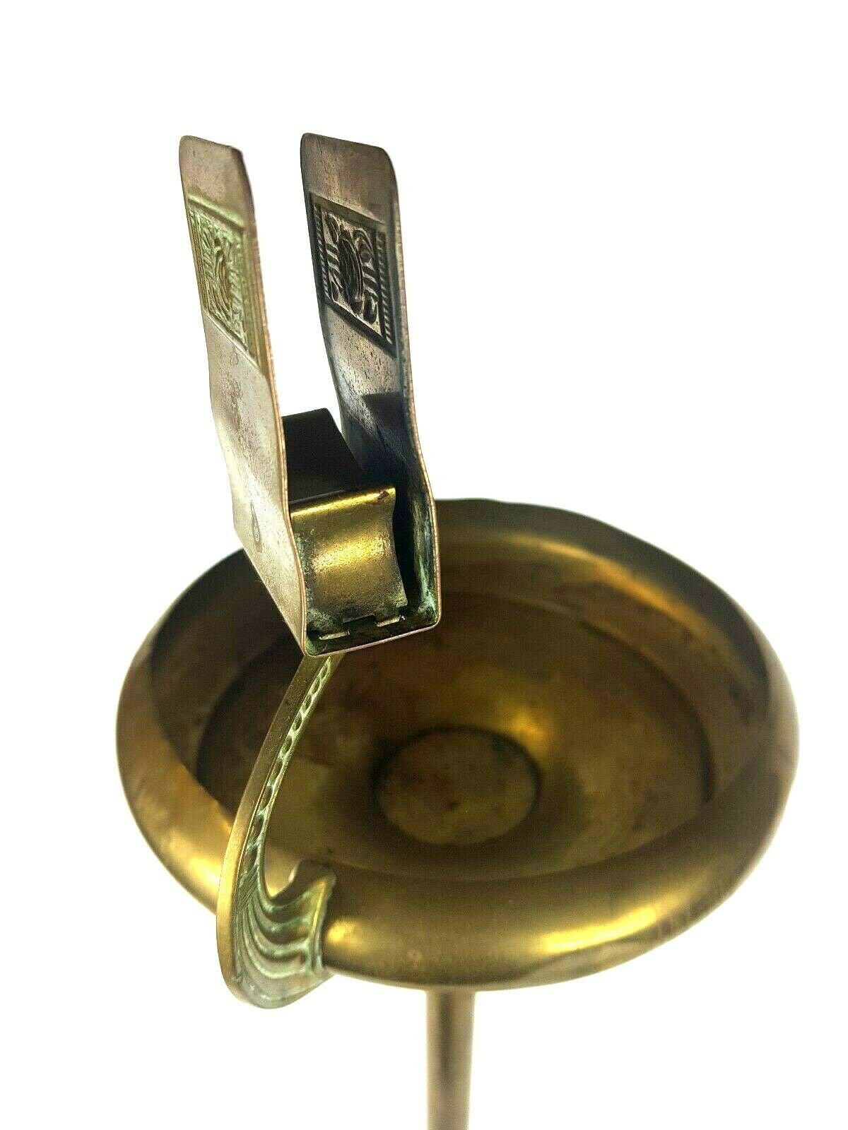 Brass and copper brass ashtray art nouveau Daalderop Tiel Holland 1930-1940