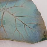 Ceramic Dish Vine Leaf Signature to identify X Luc (40cm)