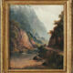 <Valle alpina>, peintre du 19ème siècle
