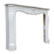 Louis XV style fireplace in Carrara marble circa 1980