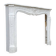 Louis XV style fireplace in Carrara marble circa 1980