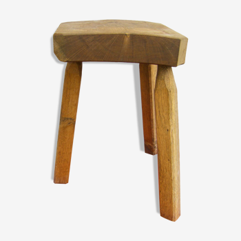 Tabouret tripode rustique "artisanat Français"