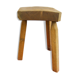 Tabouret tripode rustique "artisanat Français"