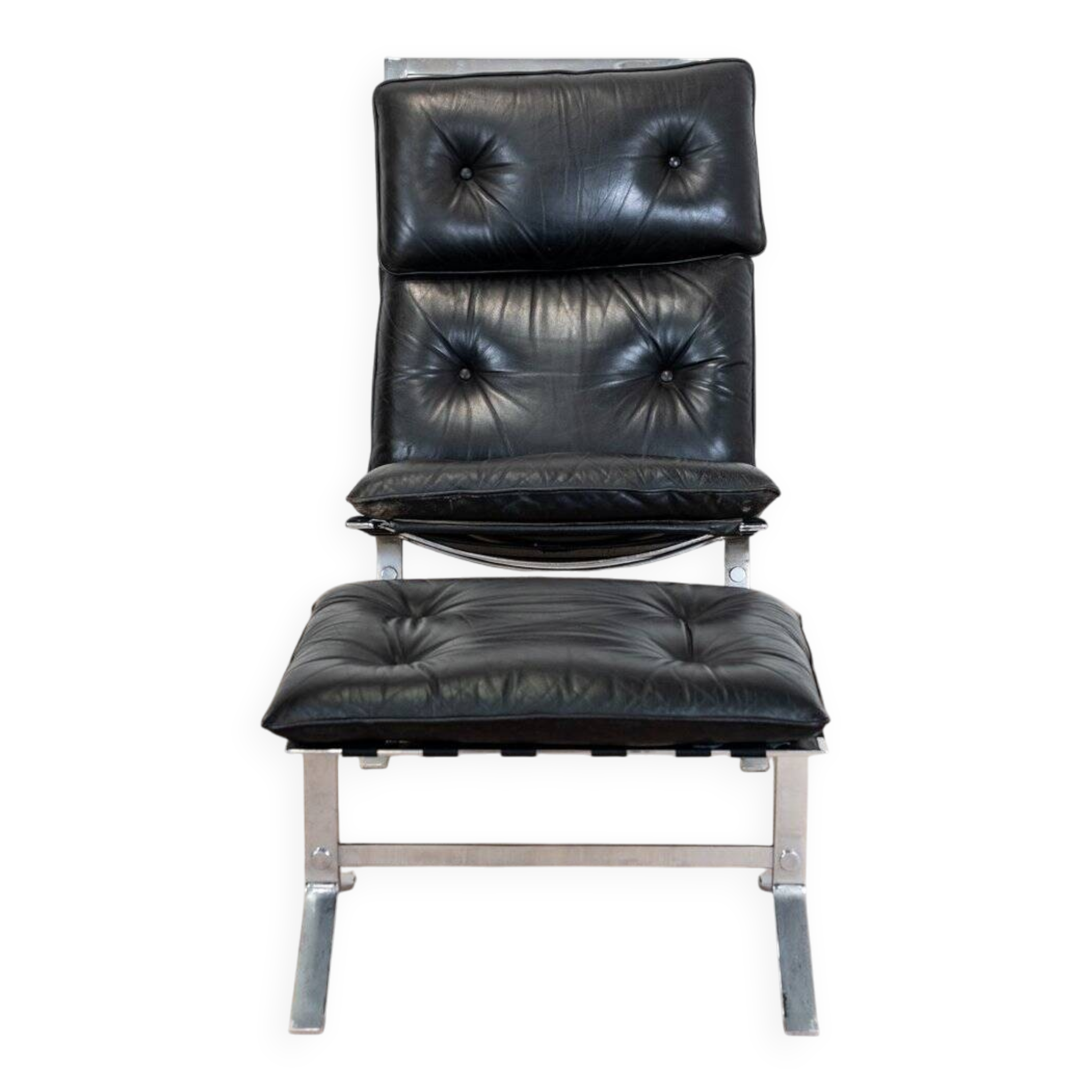 High armchair and ottoman Joker by Olivier Mourgue for Airborn, 1964