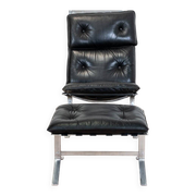 High armchair and ottoman Joker by Olivier Mourgue for Airborn, 1964