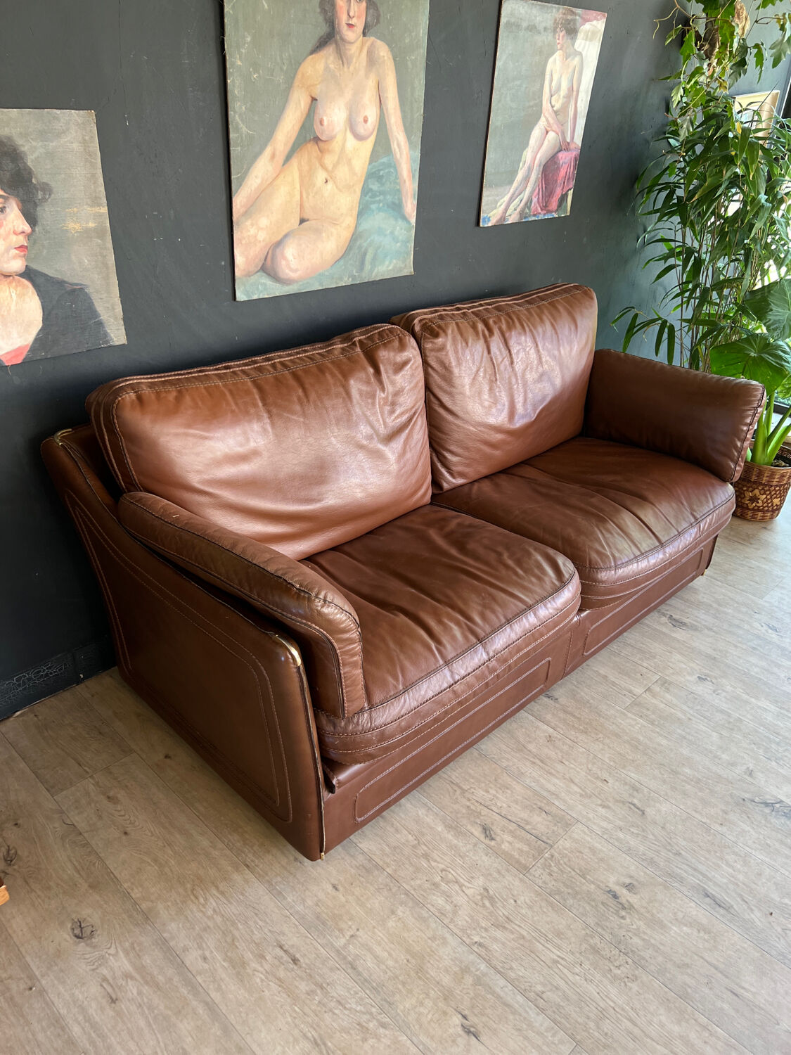Leather couch