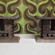Paire de tabourets africains en bois sculpté  art tribal